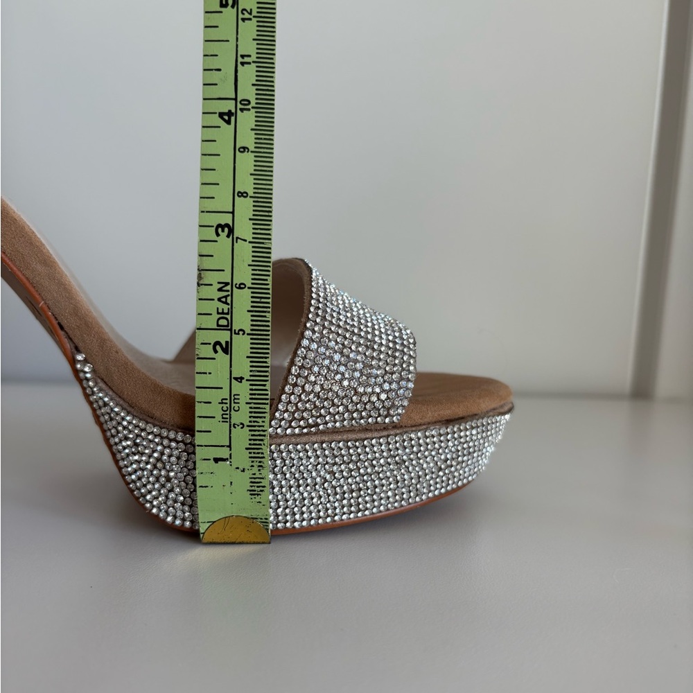 Silver Rhinestone Platform Heels - Picture 11 of 11
